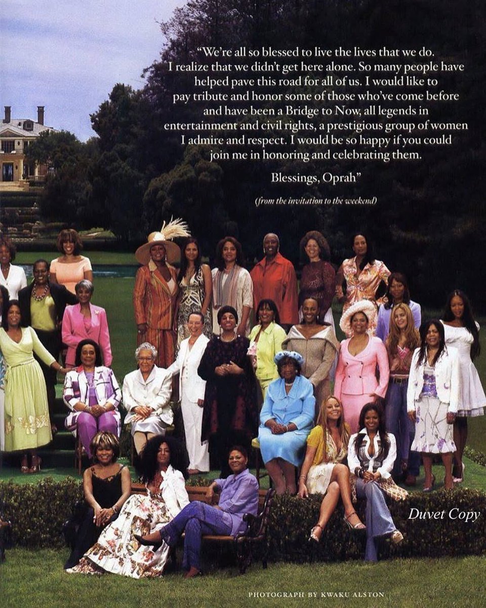 filmsbratz's tweet image. — oprah winfrey’s legends ball, celebrating black women in art, entertainment &amp;amp; civil rights (2005). a thread. 👸🏾💐 

📸 by: kwaku alston