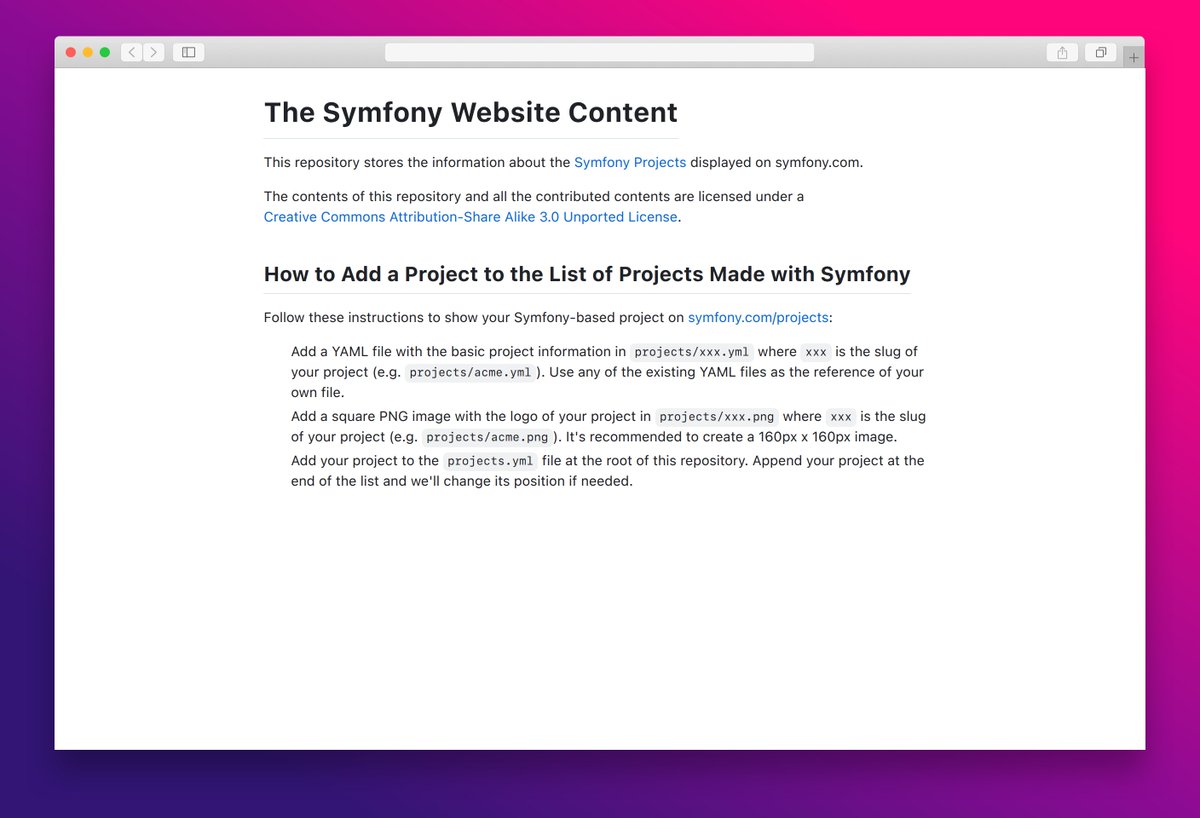 essamamdani's tweet image. marketing

Repository for managing and displaying Symfony-based projects on symfony.com. Add your project info easily. #Symfony #PHP #OpenSource