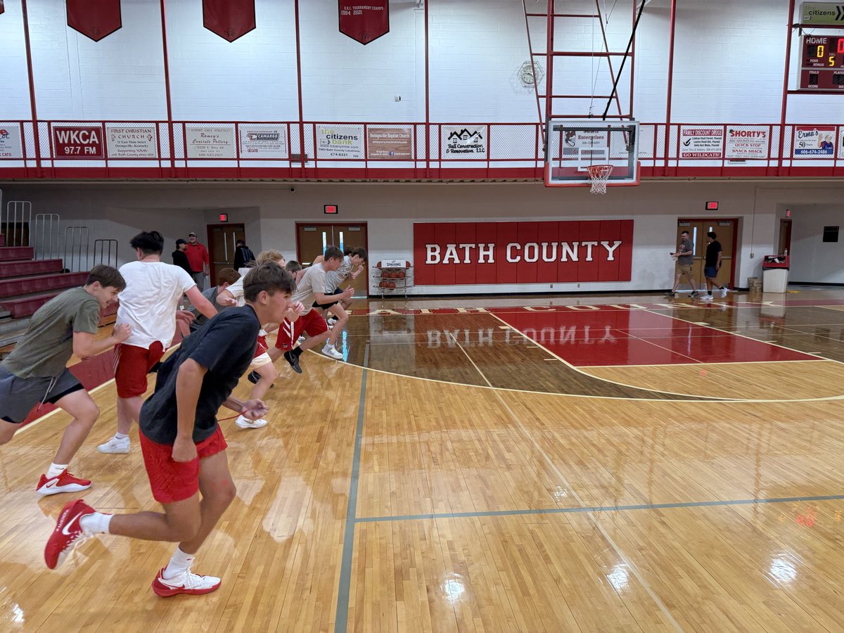 The Bath Co. High School boys basketball have their first practice of the year today! First year Coach Jarred Grambel will have a young team coming into the season.