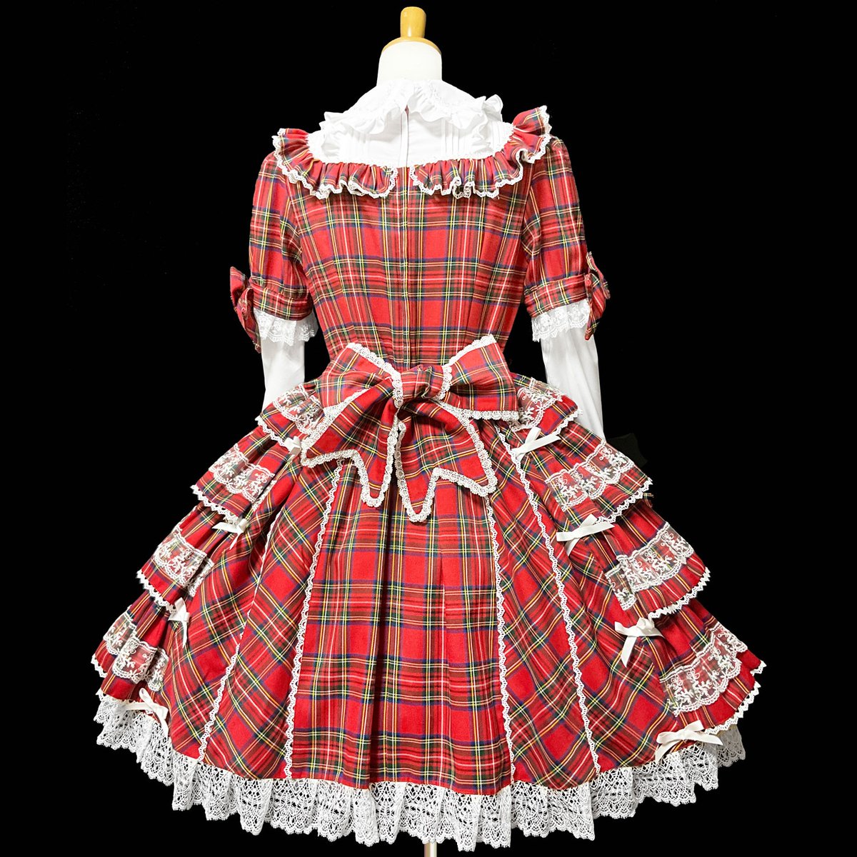 🎀ラスト一枚🎀 雪の降る夜にぴったりな、赤チェックのドレス☃️ 冬の