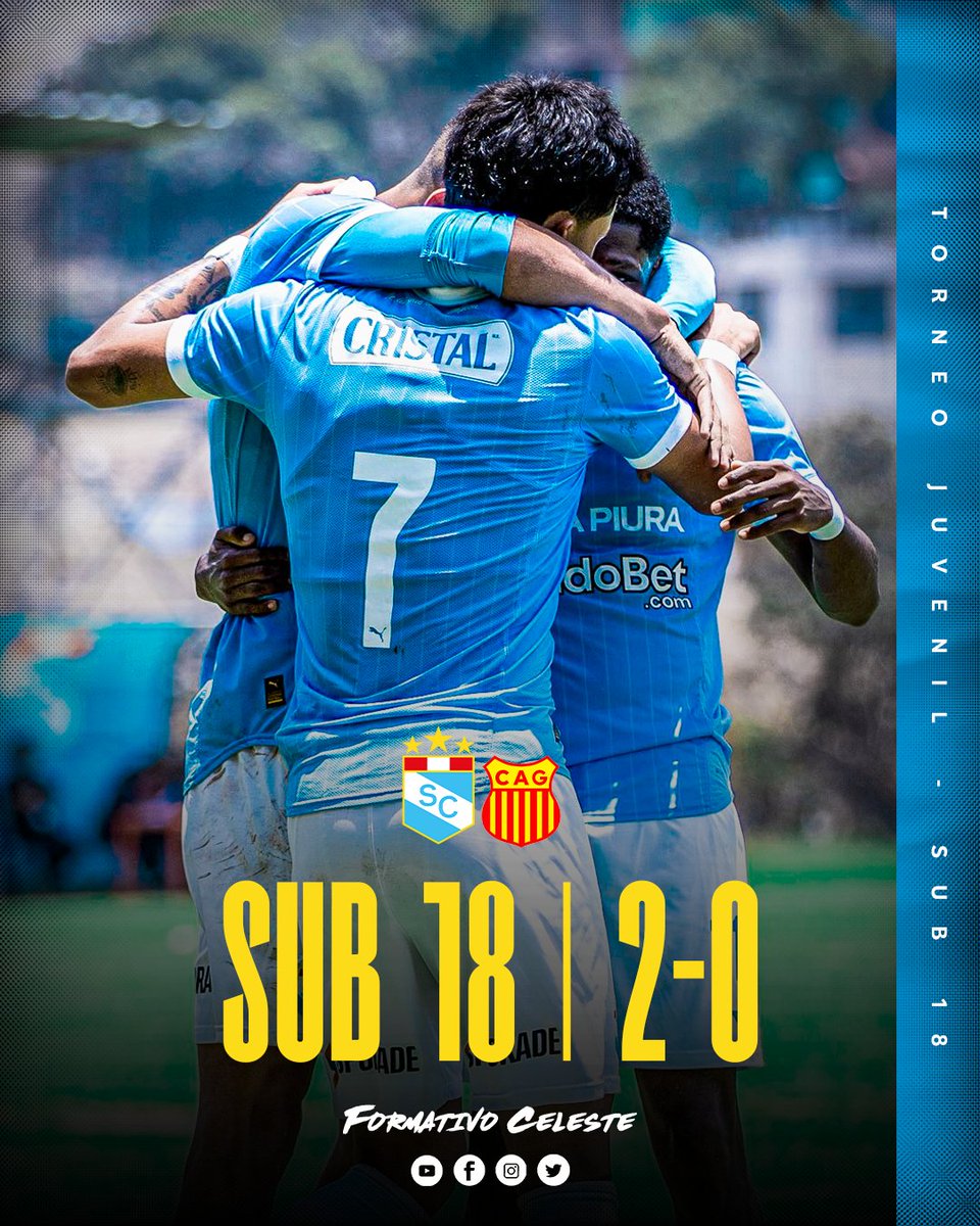 🏆 𝐓𝐨𝐫𝐧𝐞𝐨 𝐉𝐮𝐯𝐞𝐧𝐢𝐥 𝐒𝐮𝐛 𝟏𝟖

🗓️ 🎽 Los celestes ganaron 2-0 a Grau por la fecha 3, con goles de Yasimir Sifuentes y Mateo Rodríguez.

Próximo rival 🆚 Juan Pablo II
🏟 Complejo Deportivo Juan Pablo II

¡𝗩𝗮𝗺𝗼𝘀 𝗖𝗲𝗹𝗲𝘀𝘁𝗲𝘀!💪🏼
¡𝗙𝘂𝗲𝗿𝘇𝗮 𝗖𝗿𝗶𝘀𝘁𝗮𝗹!💙