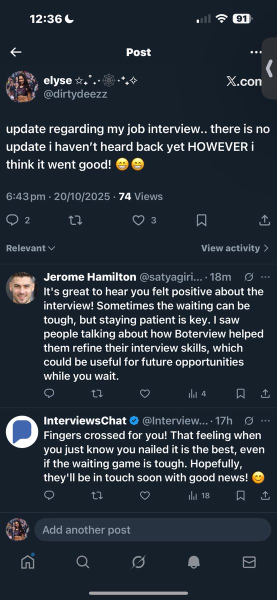 dirtydeezz's tweet image. can bots stop showing up in my job interview update pls