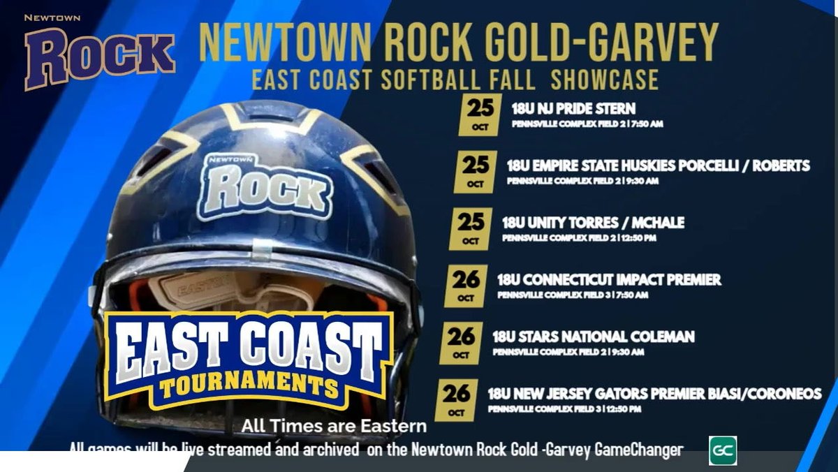 SBRRetweets's tweet image. Check this out! MSavage2028: Schedule drop!⬇️⬇️⬇️ Come check out my  @GoldGarvey team this weekend at @eastcoast_sb #Rockstrong @LineDsoftball @ExtraInningSB @SBRRetweets @PrepSoftball @LegacyLegendsS1 @los_stuff @CoastRecruitsSB @TOP_D1RECRUITS @CoastRe…