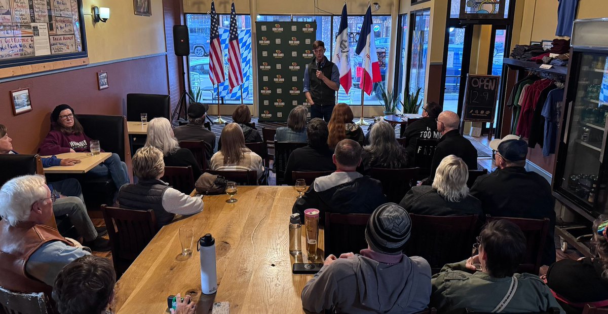 Today was a great day with a lot of really great conversations. 

Tomorrow is the last day of the 100 Town Hall Tour - will I see you there?