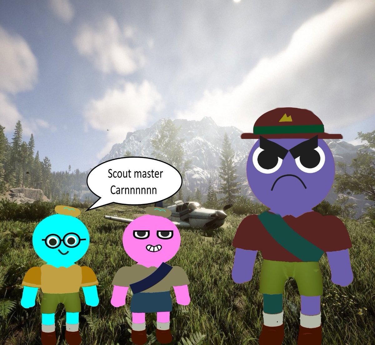 A talent for Convoluted <a href="/FierceVox/">FierceVox ♠️🐺♦️</a> Drew this in accordance with one of our collabs xD Me then <a href="/OroboriusVT/">Oroborius</a> then finally scout master <a href="/carn_lord/">LordCarn</a>