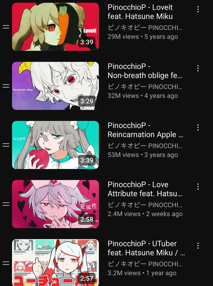 Eirina hamono, animator for a lot of pinocchiop's mv