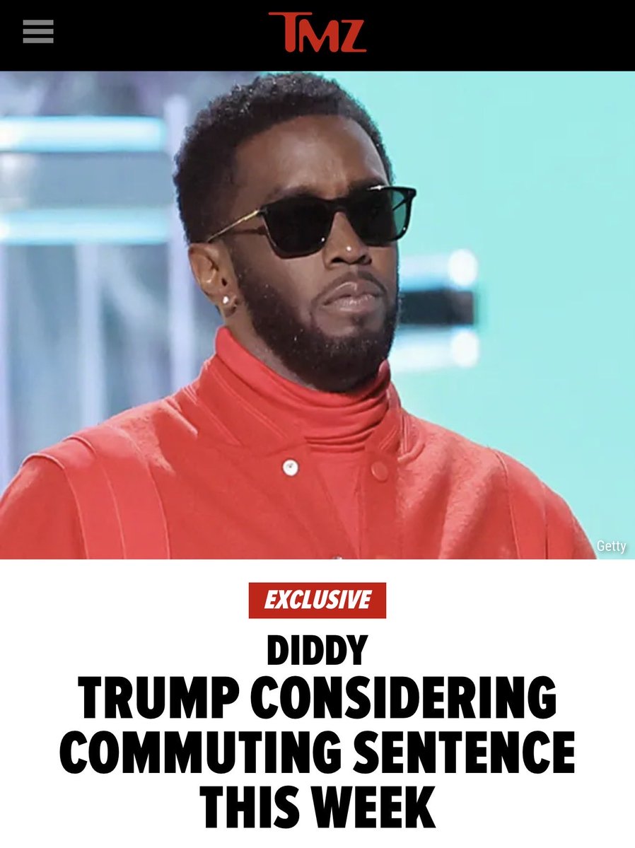 Brian Krassenstein (@krassenstein) on Twitter photo BREAKING:  TMZ reports that Trump is considering commuting Diddy's sentence as early as this week.  
What the hell is wrong with this guy?  How can anyone support this crap? BREAKING:  TMZ reports that Trump is considering commuting Diddy's sentence as early as this week.  
What the hell is wrong with this guy?  How can anyone support this crap?