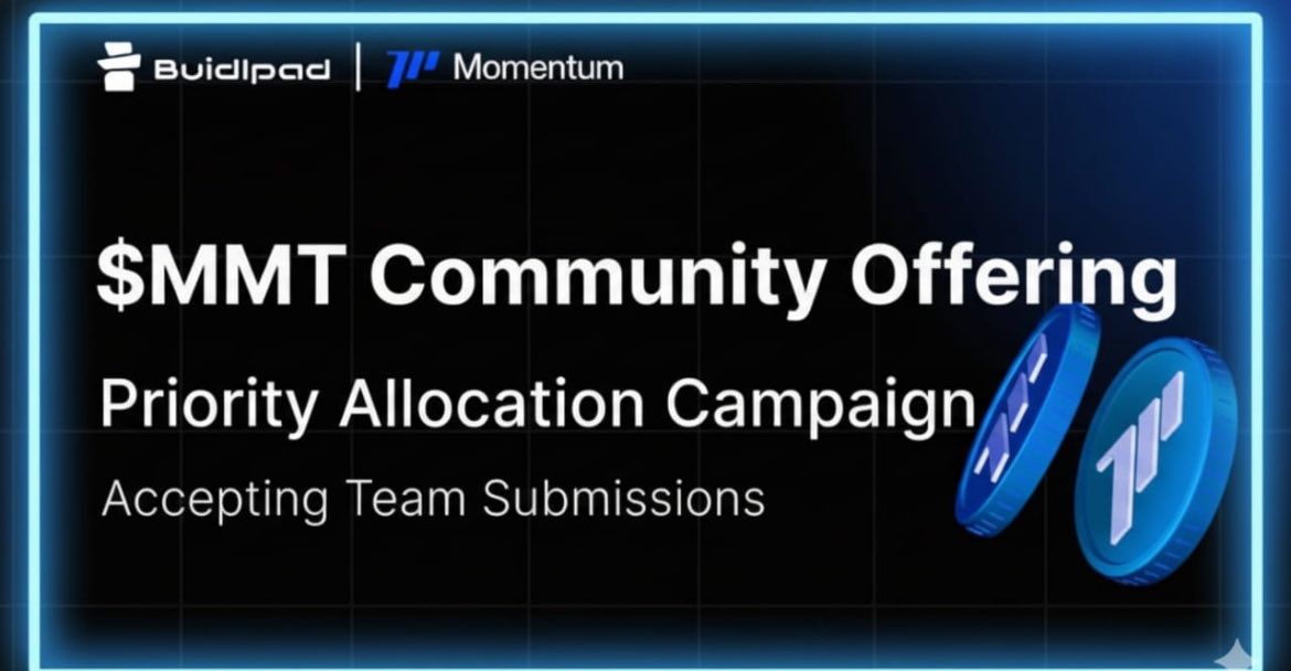 Momentum isn’t just growing it’s evolving. ⚡️
From a DEX → to a full-blown coordinated ecosystem powered by its community.

And now, the next phase begins:
$MMT Community Offering + TGE Week 💥

📅 Timeline:
Oct 22 — KYC opens on <a href="/buidlpad/">Buidlpad Ⓜ️Ⓜ️T</a>
Oct 22 — Last day for content