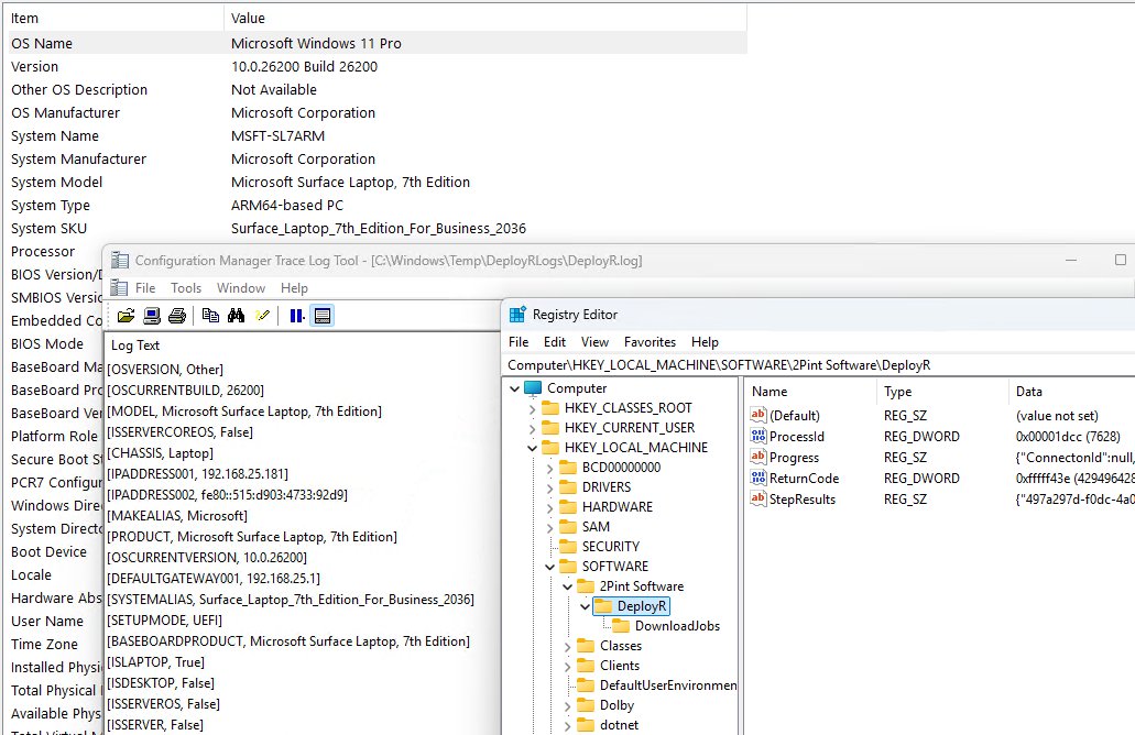 miketerrill's tweet image. Is 2025 the year of ARM? Likely not, however, #DeployR can build ARM devices in 2025 - like I did just now on this @Surface Laptop 7. @2pintsoftware @mniehaus @gwblok @jarwidmark