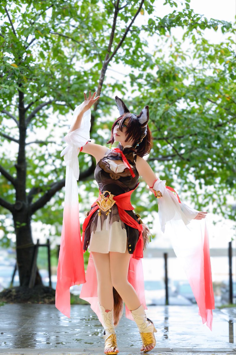 HonkaiStarRail 

停雲🦊

雨の中、素敵に撮影して頂きました

 #アコスタ岸和田カンカン 
 #HonkaiStarRailCosplay 

撮影 <a href="/nari_pic/">Nari</a>