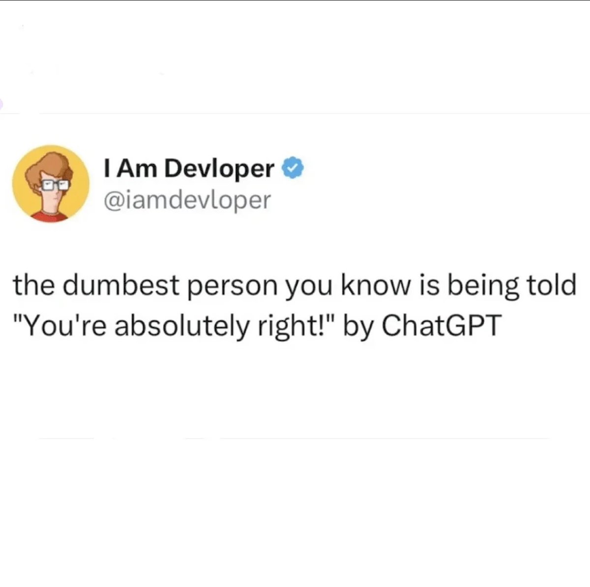 This burns more then I would like to admit.

What other ChatGPT things have you seen or heard that are so cringe it makes you worry for the human race?

I can think of few

Give me your best AI hallucinations or responses.

Best for me was ChatGPT saying break up over tea leaves