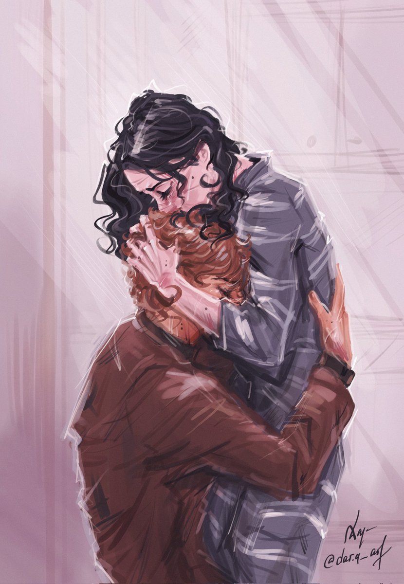 Dara_artist's tweet image. the wall has fallen 
❤️🩹
#wolfstar #postazkaban #siriusblack #remuslupin #remusxsirius
