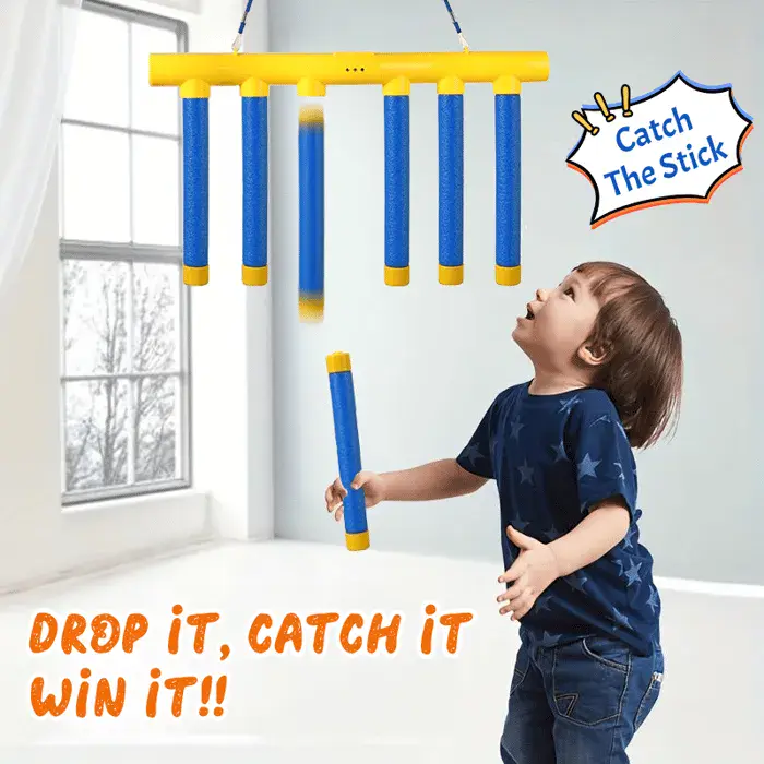 Drop it, Catch it, Win it!

Test your reflexes and speed with the Catching Sticks Game — an action-packed family challenge with 3 adjustable speeds, endless laughs, and ultimate bragging rights!