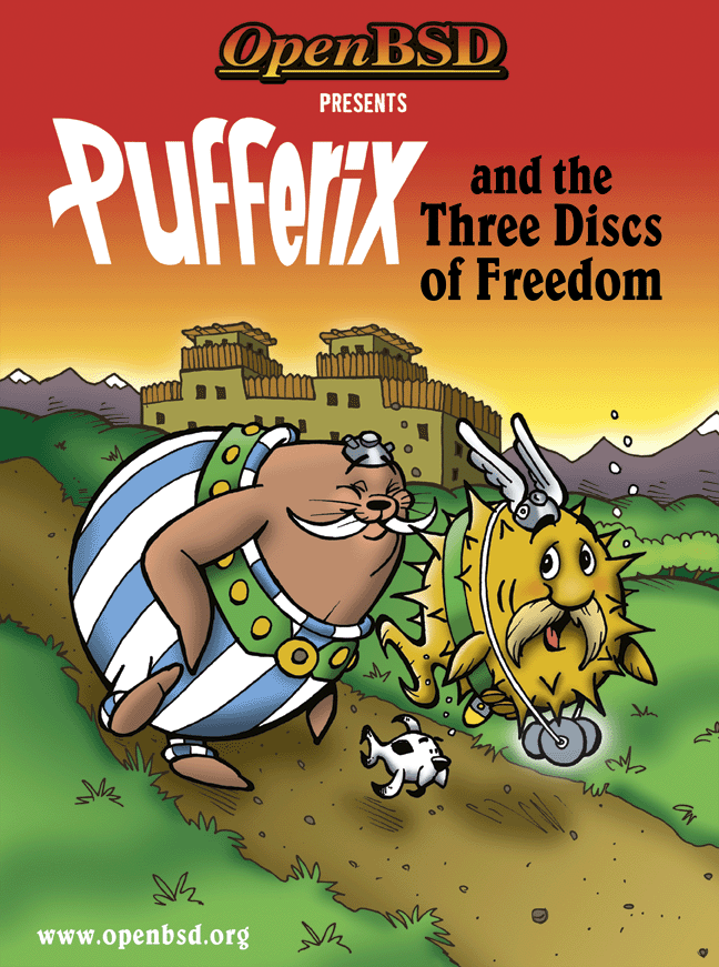 solaire9886's tweet image. OpenBSD has some of the best official artwork.