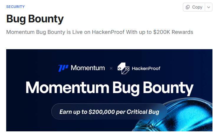 약 두 달 전, SUI의 대표 DEX인 Cetus에서 
해킹 사건이 있었죠.
altVM 생태계에서 그나마 퍼포먼스를 보여주던 SUI였는데,
이 사건 이후 신뢰와 에너지가 한순간에 꺾여버렸습니다.

그만큼 DeFi 세계에서 보안은 
곧 존재 이유라는 걸 다시 깨닫게 되었죠.

이 점을 <a href="/MMTFinance/">MomentumⓂ️Ⓜ️T</a> 은 분명히 인식하고