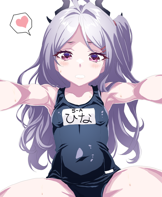 これはブルアカで当時水着ヒナが引けなくて描いたら出ないだろうかとφ三φ('ཀ`」 ∠)_してたやつ 