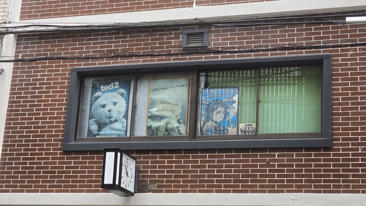 Faded Ted 2 poster in Osaka window.