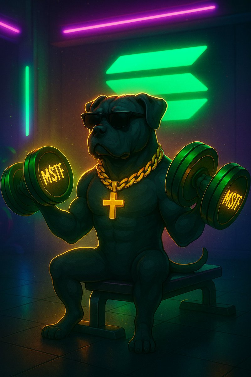 MSSTFcoin's tweet image. 💸 GM say GM back 💸
Real ones know morning grind never stops 🐾
Rocky’s out here training for those breakout candles 📈
Weak hands skip arm day - diamond hands don’t. 💎
#MSTF #Solana #CryptoGym #BullRunReady #NoRugs