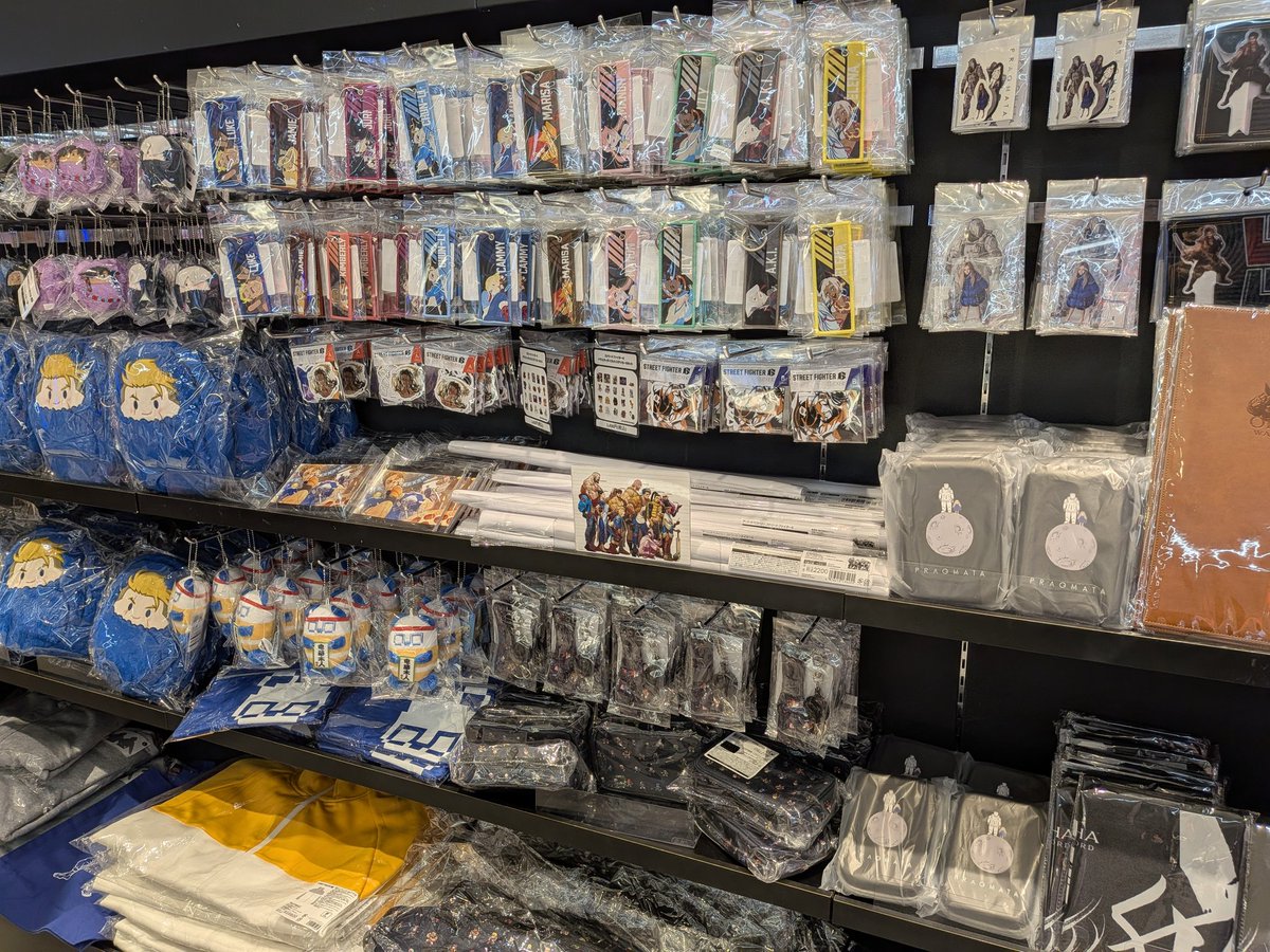 Going to the Capcom stores and seeing all the SF6 merch is crazy. There's not an ounce of SF2 nostalgia bait here, it's all focused on 6, collabs, SF League, &amp; especially the newcomers. Which sounds obvious!.. But I don't think the series had the pull &amp; cushion to do that before.