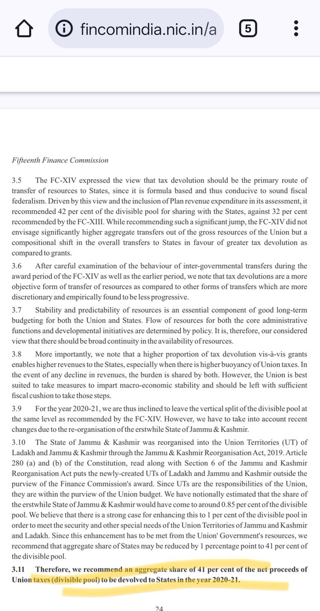 ajavgal's tweet image. ಹಿಂದಿ ಕಲಿತು more Indian ಆಗುವ ಭರದಲ್ಲಿ ಗಣಿತವನ್ನು ಮರೆತ ಕನ್ನಡಿಗರಿಗೋಸ್ಕರ ಈ ಪೋಸ್ಟ್ ಫ್ರೆಂಡ್ಸ್ ಓದಿ ಹಂಚಿಕೊಳ್ಳಿ

15 ನೇ ಹಣಕಾಸು ಆಯೋಗದ ವರದಿ ಅಂತರ್ಜಾಲದಲ್ಲಿ ಸಿಗುತ್ತೆ ಒಮ್ಮೆ ನೋಡಿ  

ಈ 15 ನೇ ಹಣಕಾಸು ಆಯೋಗದ ಪ್ರಕಾರ ದುಡ್ಡು ಹೇಗೆ ಹಂಚಿಕೆಯಾಗುತ್ತೆ ಅಂದ್ರೆ, ಭಾರತ ಸರ್ಕಾರಕ್ಕೆ ಬರುವ income tax , corporate tax, cgst…