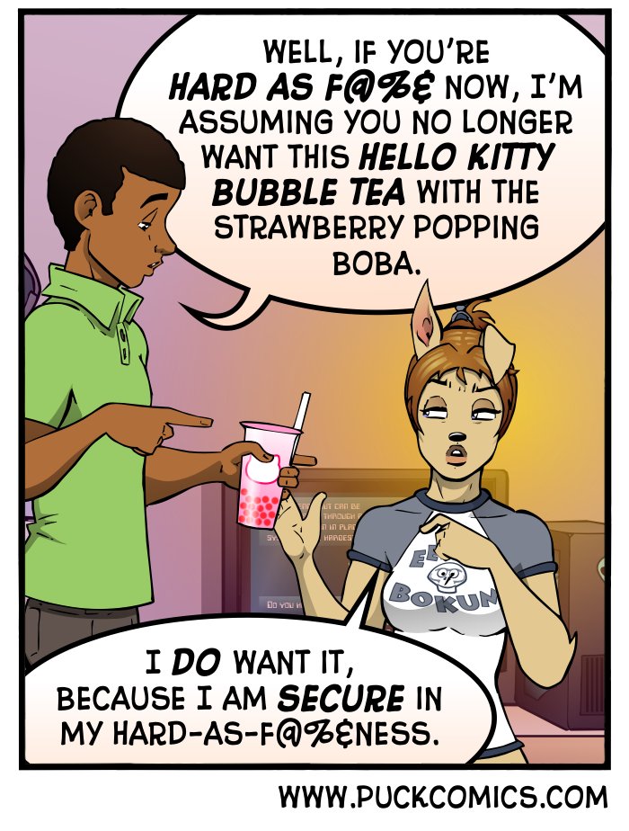 Maintain your hacker street cred.  From the #webcomic Puck.