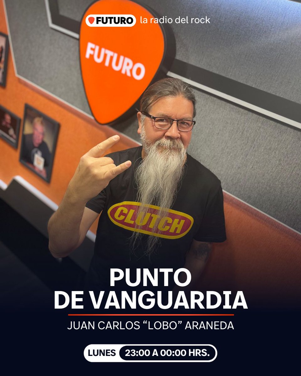 Desde AHORA en todas las plataformas de #LaRadioDelRock comienza el momento progresivo de los lunes por la noche. #PuntoDeVanguardia en la voz de <a href="/loboaraneda/">Lobo</a> COMIENZA YA y lo escuchas en nuestra APP, Futuro.cl y en el dial de tu ciudad. 🤘
