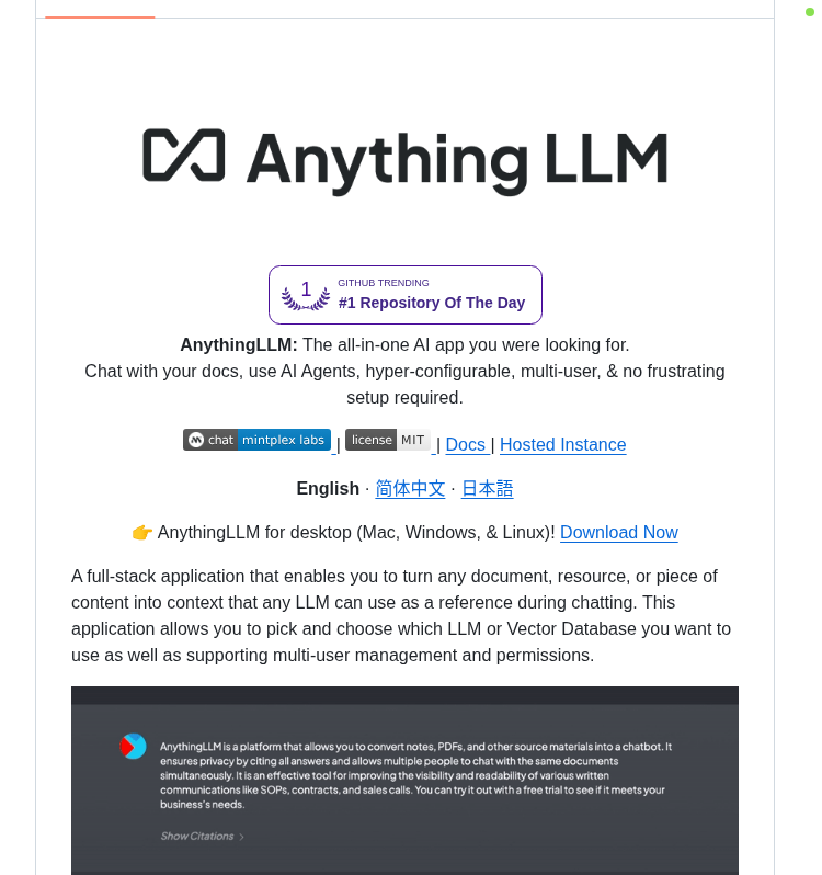AI app for chat with documents, AI agents, multi-user