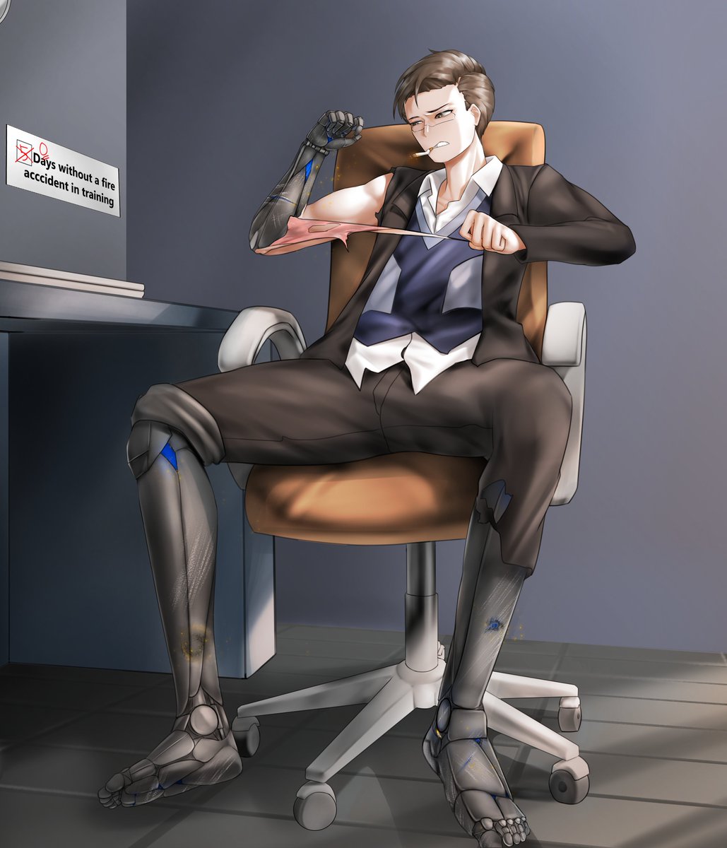 Sometimes things go right, and other times, they don't. And sometimes... someone gets excited with a flamethrower.
Check out chapter 13 of Neon Knight, if you'd like:
FF: fanfiction.net/s/14420334/13/…
AO3: archiveofourown.org/works/61100920… 
#fanfiction #crossover #Arknights 
Art by <a href="/pak_deus/">Pakdeus \\ (4\4) COMMISSION</a>