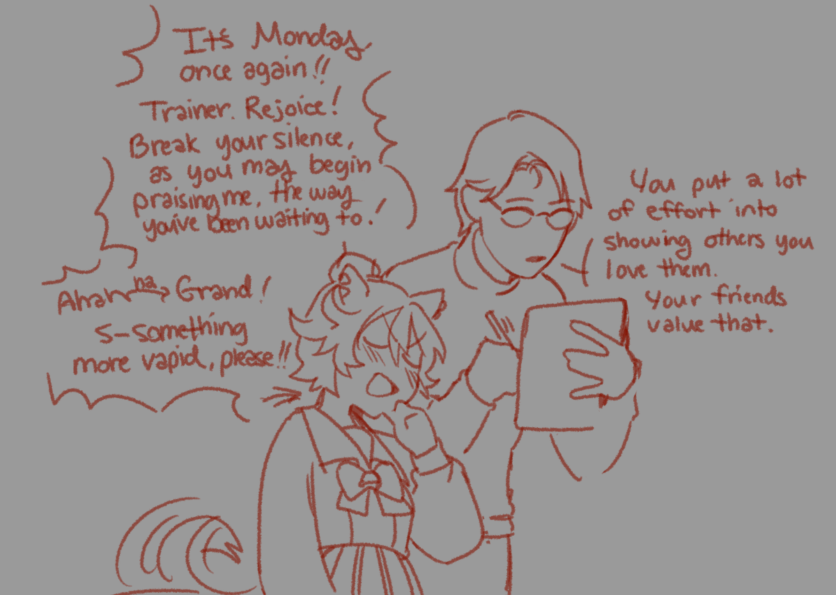 to be clear one of them does get separation anxiety