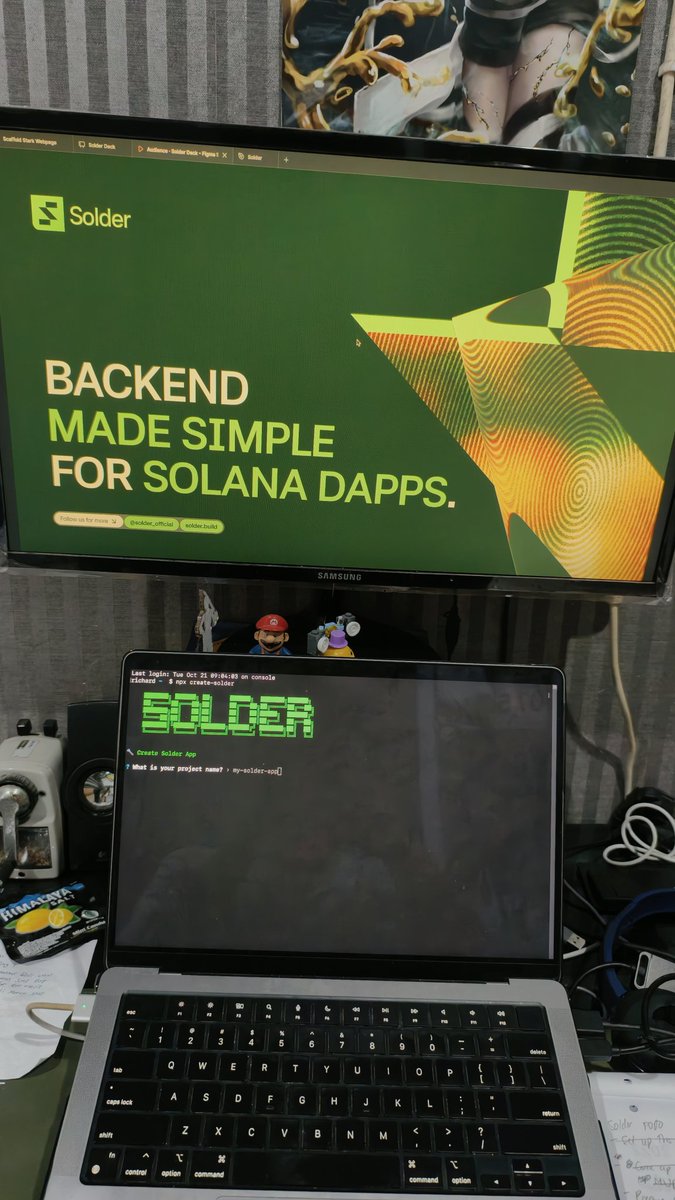 Solana Cypherpunk Hackathon을 위한 Solder의 현대적인 개발 세팅