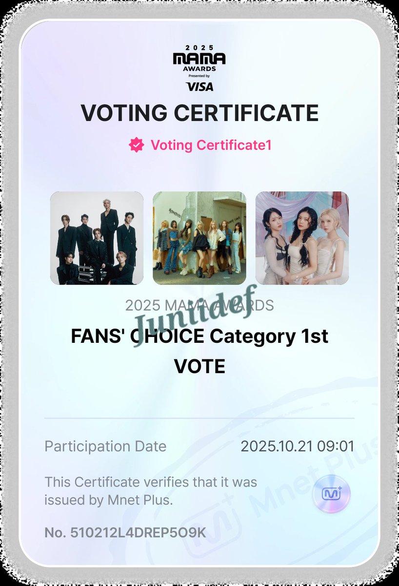 📍โพสแรกของวันที่ 21/10/68 
I vote #2025MAMAVOTE for #GOT7 💚
ฝากรีจ้าา