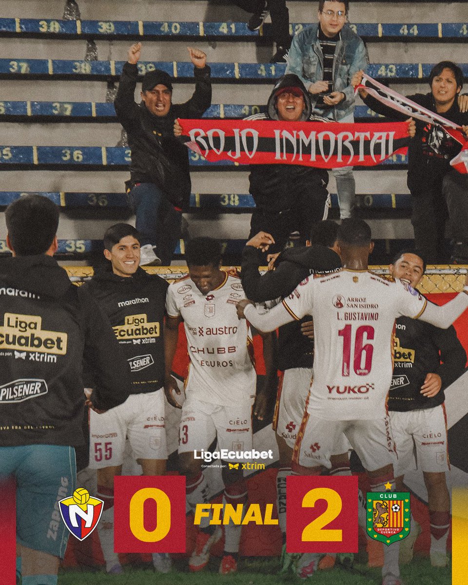 DCuencaOficial's tweet photo. Final 

#VamosCUENCA 🔴⚫️ https://t.co/j5Mddckmq0