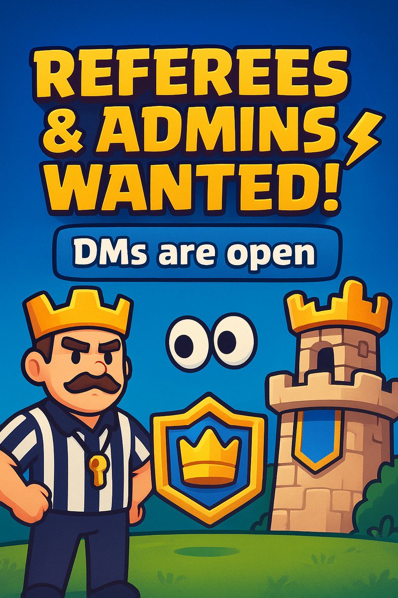 ArcanTTV's tweet image. Referees &amp;amp; Admins wanted! ⚡️
Organized, fair &amp;amp; motivated? Then you’re exactly who we’re looking for.
DMs are open 👀
#Esports #Gaming #AdminTeam