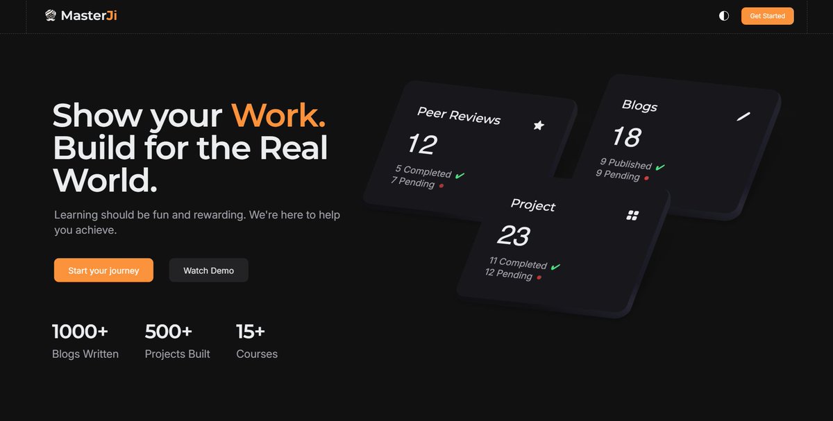 pwnjoshidev's tweet image. #JavaScript Challenge with @Hiteshdotcom sir
I usually don’t post much, but today I genuinely felt like sharing this.
A big thanks to him for creating MasterJi app— one of the best platforms to learn and stay consistent.
Grateful to be part of this amazing learning platform!