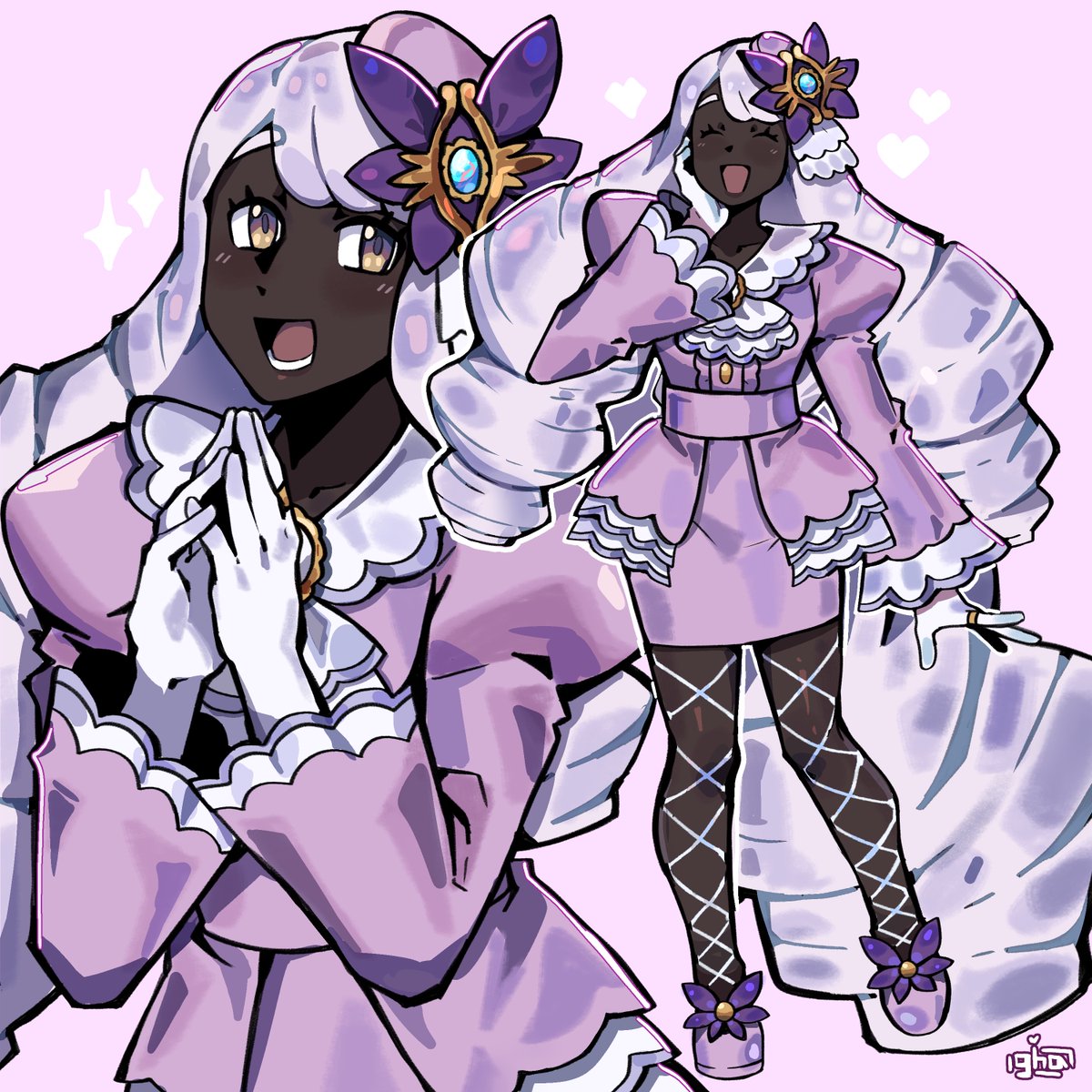 had to draw jacinthe pokemon she is so gorgeous