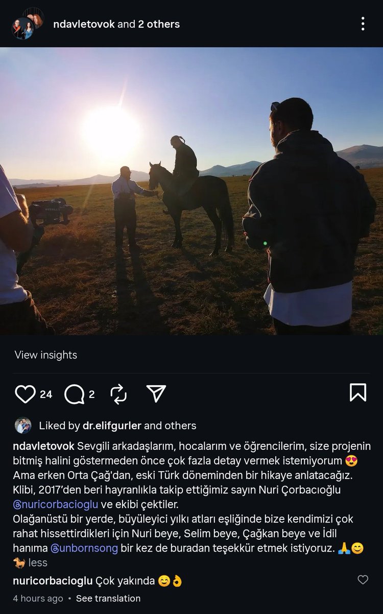 Projenin bitmiş halini göstermeden önce çok fazla detay vermek istemiyoruz ama erken Orta Çağ'dan, #Şamanizm'in güçlü olduğu eski Türk döneminden bir hikaye anlatacağız...
👇
instagram.com/p/DQCfrhfCNWV/…