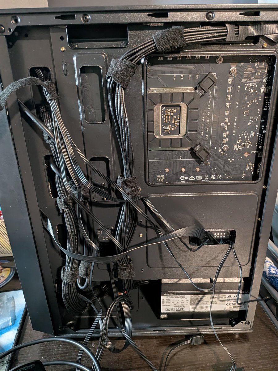 Cake day today still chipping away at the cable management for this thing