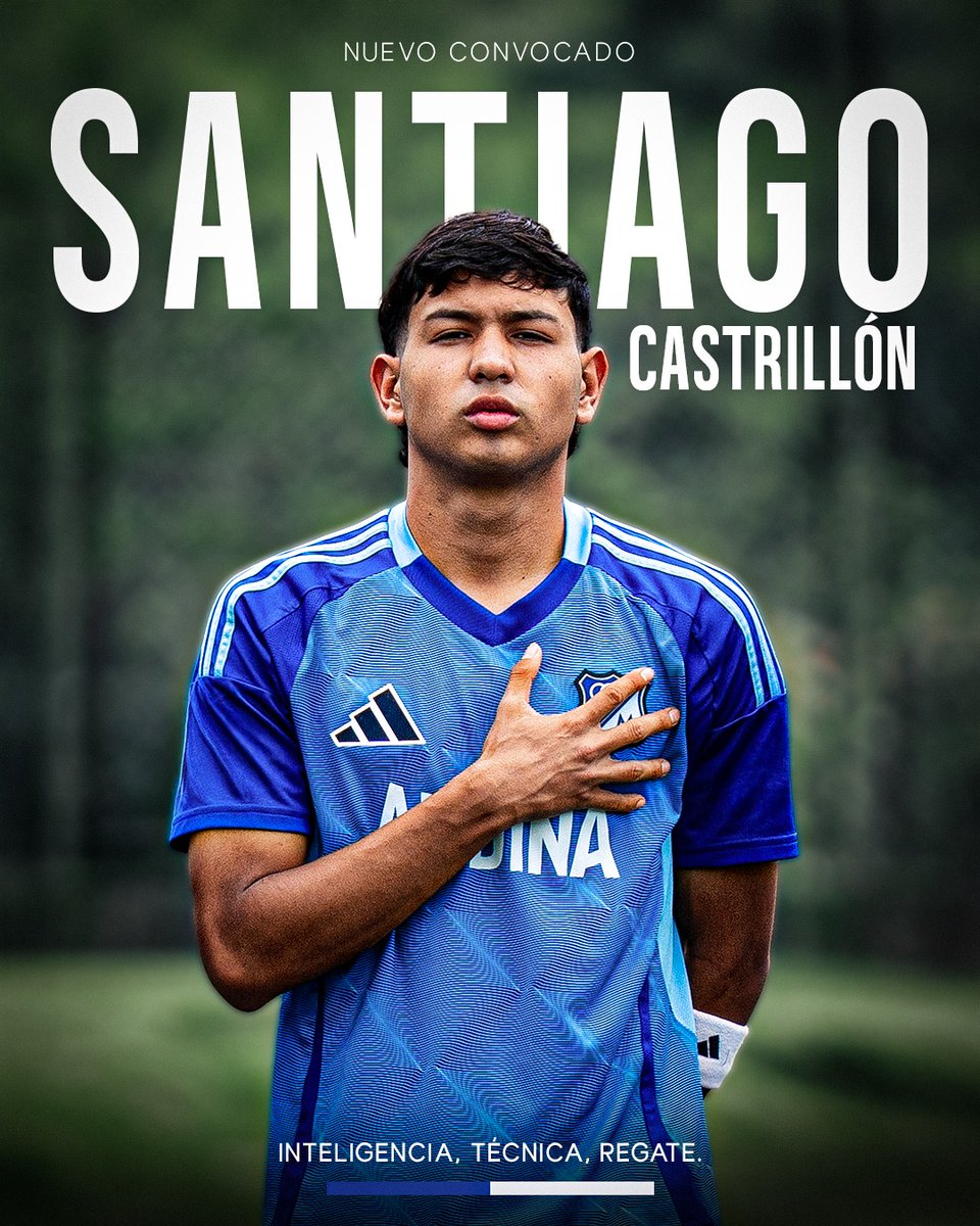 ⚠️Ⓜ️ Nuevo jugador convocado Ⓜ️⚠️

👤 Santiago Castrillón
📆 7 de septiembre del 2007
📍 Bucaramanga, Santander
⚽️ Volante
Ⓜ️ Llega a nuestro Fútbol Base en 2021
⚡️ Inteligencia, técnica, regate.