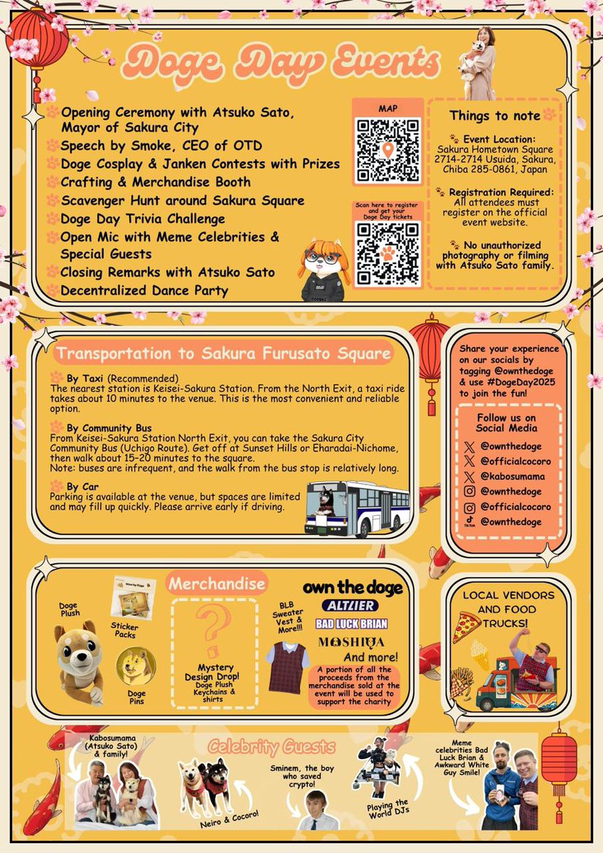 ownthedoge's tweet image. Doge Day 2025 Flyer