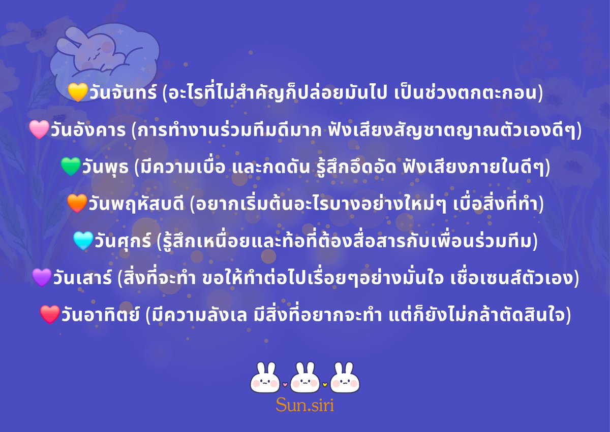 🌞ดวงประจำวันเกิด🌞
วันที่ 21/10

ค่าครู น้อมรับคำทำนาย "🫶"
#ดวงกับsunsiri
#ดูดวง #ดวงรายวัน #ดวงรายเดือน #ดวงความรัก #ดวงวันนี้ #ไพ่ยิปซี
#ดูดวงไพ่ทาโรต์