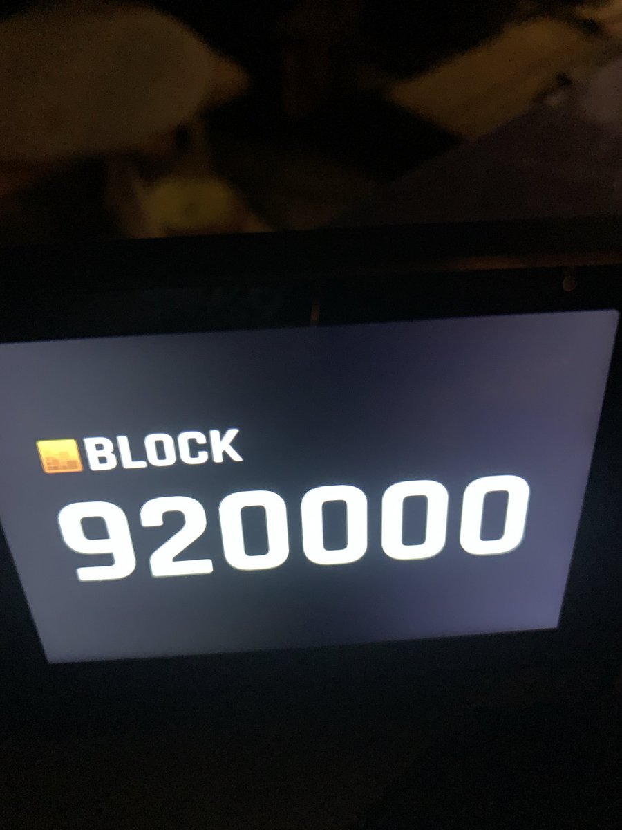 Noch 130000 Blöcke bis zum nächsten halving… 😊#ticktocknextblock