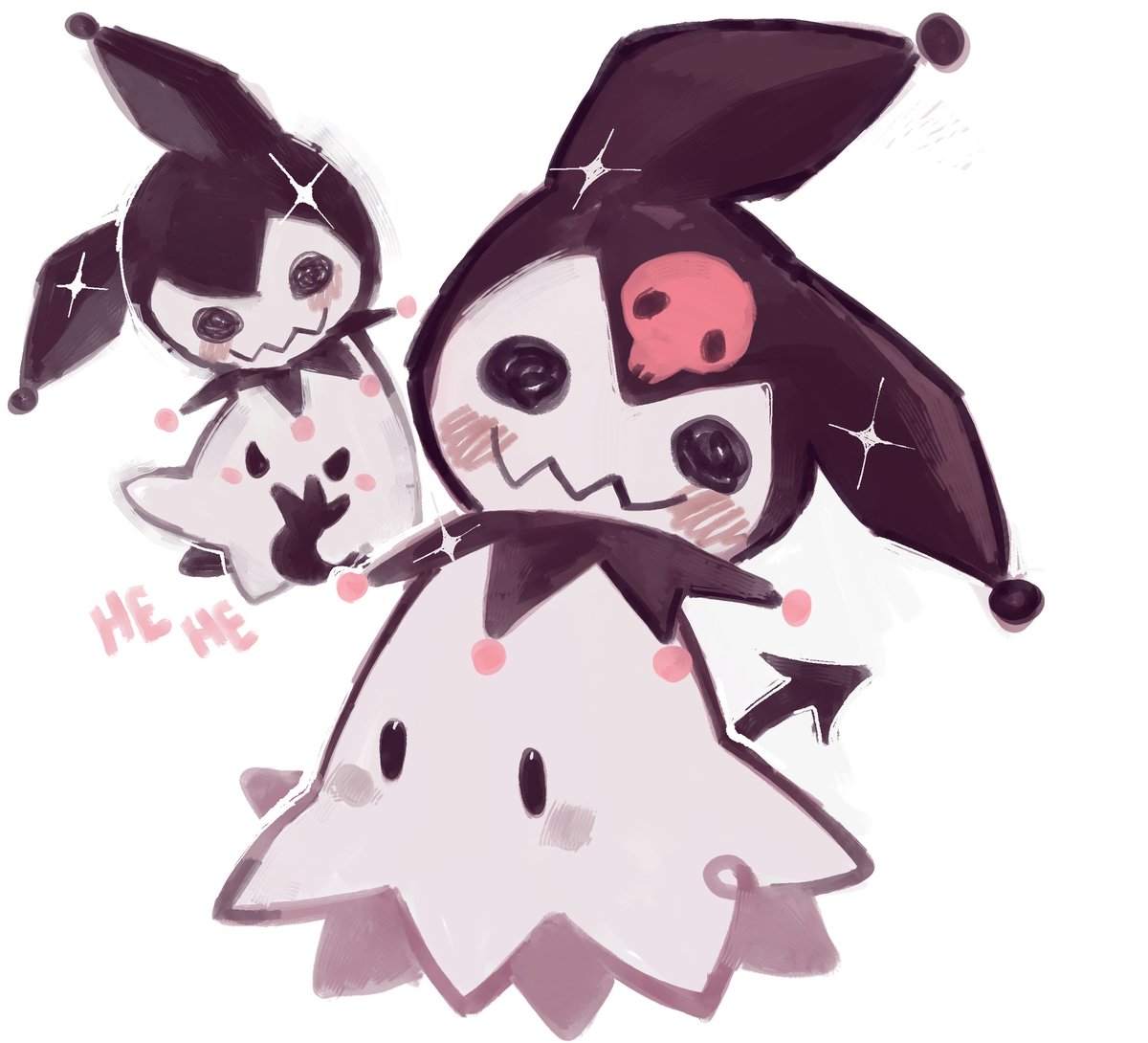 No me acuerdo el nombre del que está al lado de mimikyu pero se ve muy bonito (⁠ ⁠･ั⁠﹏⁠･ั⁠)