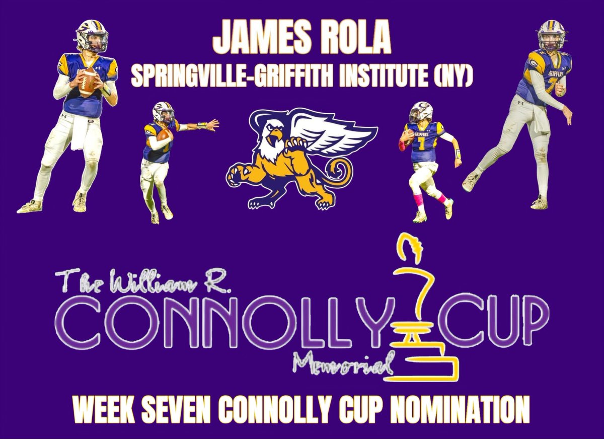Congratulations to 2026 QB <a href="/JamesRola07/">James Rola</a> on his week seven Connolly Cup nomination! 🏈 vipsanius.com/james-rola