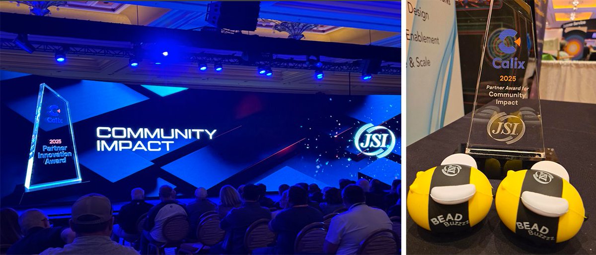 Thank you <a href="/CalixHQ/">Calix</a>  for awarding us with the Partner Innovation Award for Community Impact!

That’s not the only buzz around ConneXions though, fly on over to booth 304 to learn why partnering with JSI's through the BEAD process and beyond is sweeter than honey.