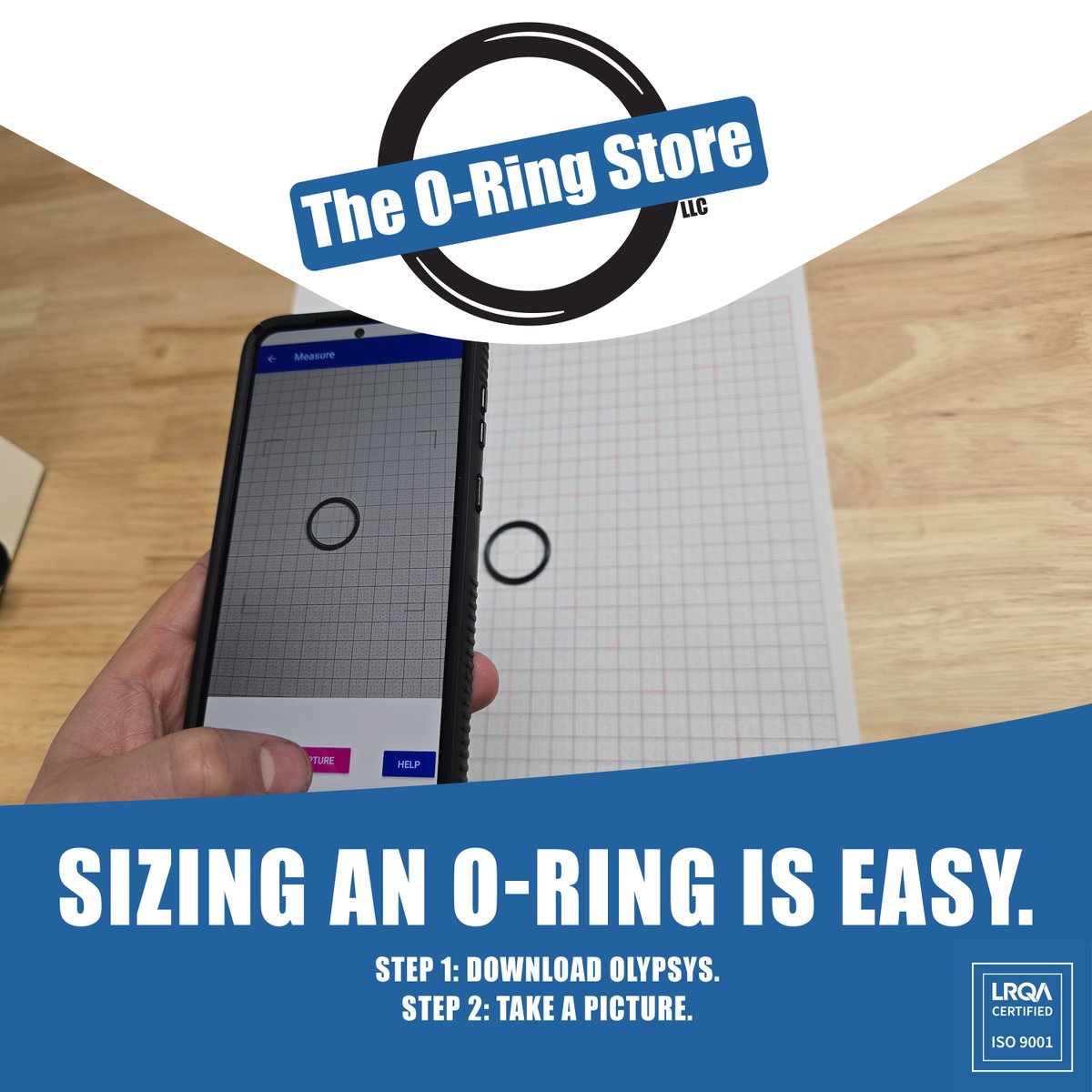 The fact is, if you can take a picture with your phone, you've been trained to use Olypsys Technologies. This app is an AI computer vision system for measuring O-Rings. It provides accurate dimensions, as well as comparisons to international sizing standards, and whether your