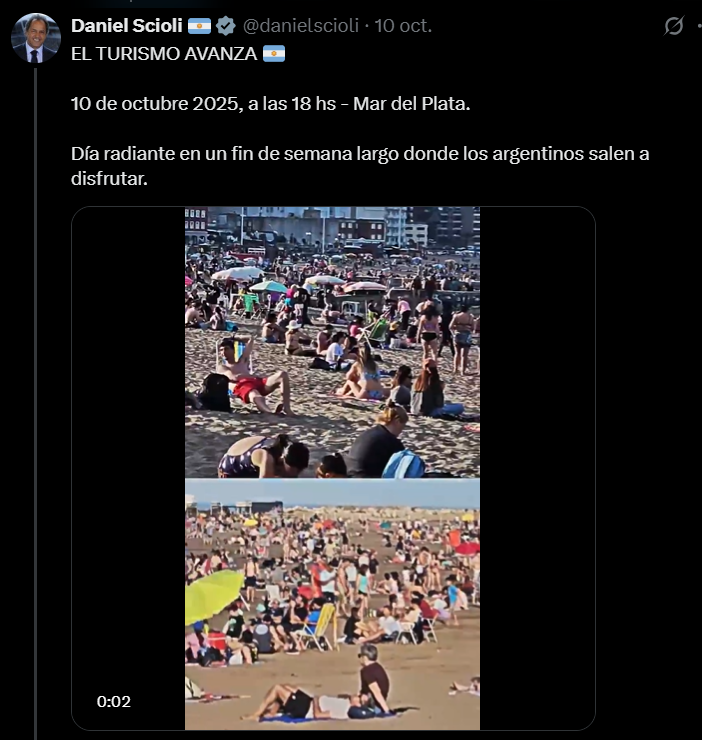 Kekocastro's tweet photo. Fiel a su estilo opaceo y mediocre @danielscioli  sigue intentando tapar con fotos la realidad penosa del sector turístico. Basta simplemente ver los #DATOS que brinda @AU_BA_SA  de tránsito hacia los destinos costeros de @BAProvincia  para saber que la claridad de los datos es inapelable.

Tránsito pasante
2024: 354932 🚗
2025: 305760 🚗
La caída es de 19% vs. 2024, que ya venía perdiendo frente al https://t.co/SycZV4sWfA hay video, ni foto que saque al sector de la crisis.
Lo que necesita la Argentina es simple: inversión y políticas públicas nacionales para el desarrollo del turismo.