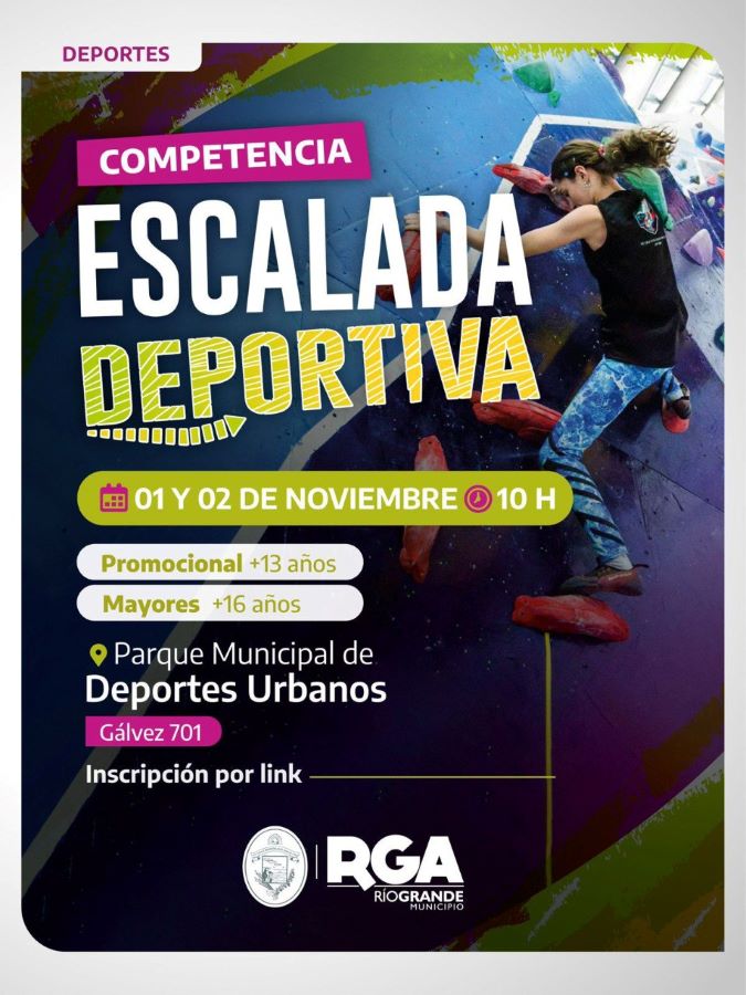 InfoTDF's tweet image. Abren las inscripciones para participar de una competencia de ‘Escalada Deportiva’ informacionestdf.com.ar/contenido/7490…
