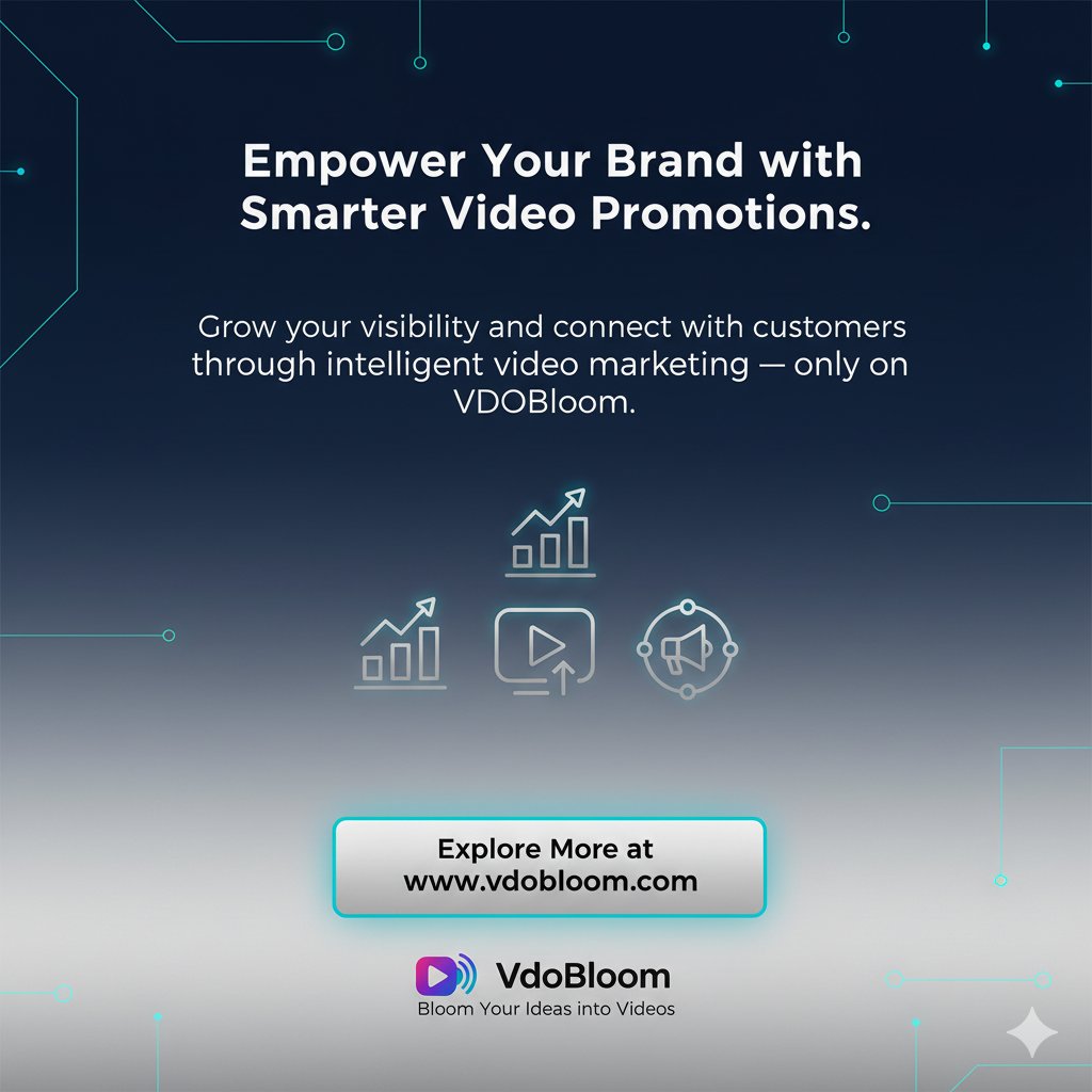 VDOBloom's tweet photo. 💡 Grow your visibility and connect smarter with VdoBloom.
The all-in-one intelligent video marketing platform 🚀
Explore more 👉 https://t.co/LvbLMe0flz
#VDOBloom #VideoMarketing #BrandGrowth #DigitalPromotion #AItools https://t.co/x68T5a2Sy9