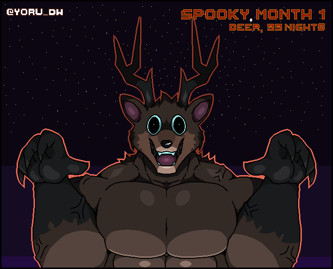 yoru_DW's tweet photo. [Furroween 1/4]
What would you do if this guy stumbled on your way? 
Kinda scary... right? Right? 
I tried my best to make him scary😭
#furry #pixelart #roblox #Halloween2025 https://t.co/5oEaLDGN8i