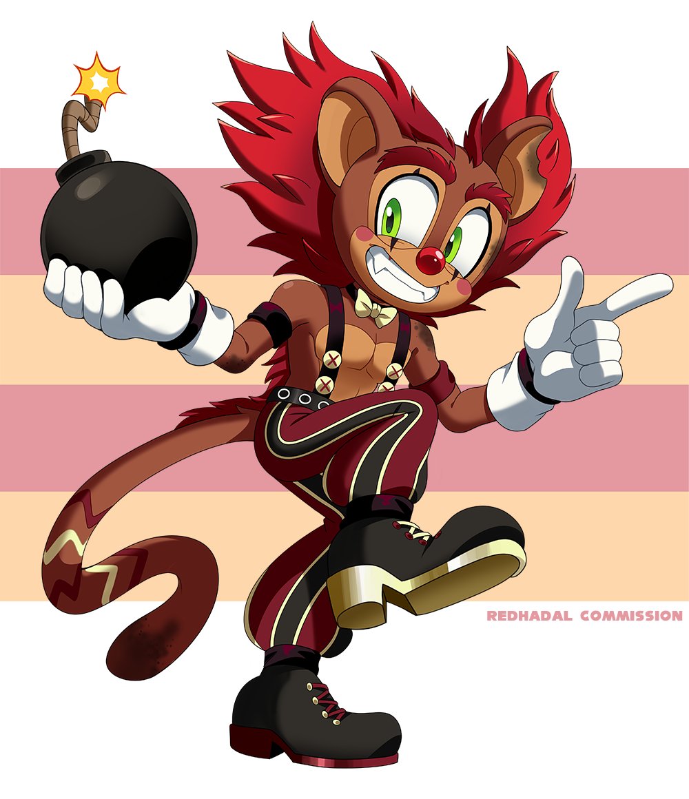 Comm done for <a href="/thevyxed/">𝐕𝐘𝐗!✨</a> , thank you! 🐵💣